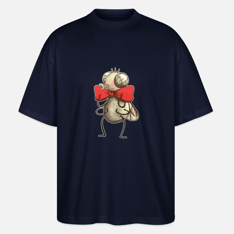 Fliege mit Fliege - Stanley/Stella Oversized Unisex Bio T-Shirt Blaster 2.0 - Navy