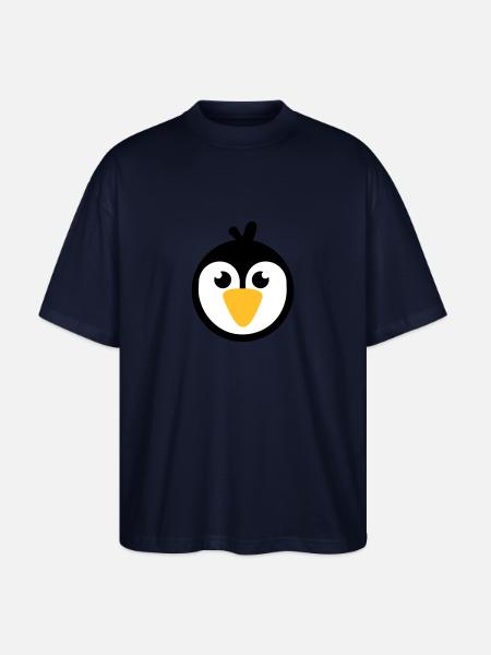 Penguin - Stanley/Stella Oversized Unisex Organic T-shirt Blaster 2.0 - navy