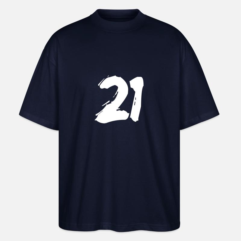 Brushed 21 - Stanley/Stella Oversized Unisex Bio T-Shirt Blaster 2.0 - Navy