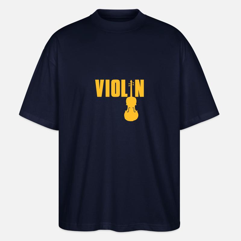 violin - Stanley/Stella Oversized Unisex Bio T-Shirt Blaster 2.0 - Navy