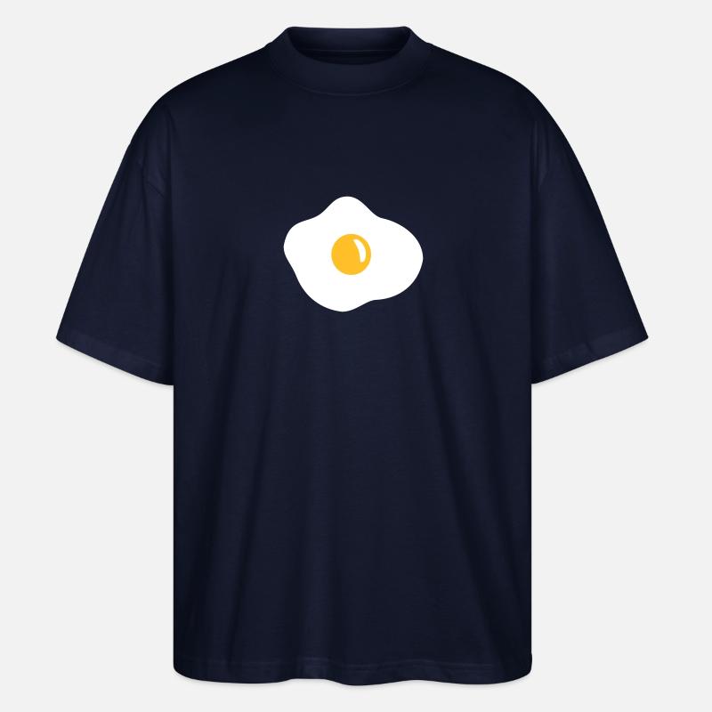Spiegelei - Ei - Stanley/Stella Oversized Unisex Bio T-Shirt Blaster 2.0 - Navy