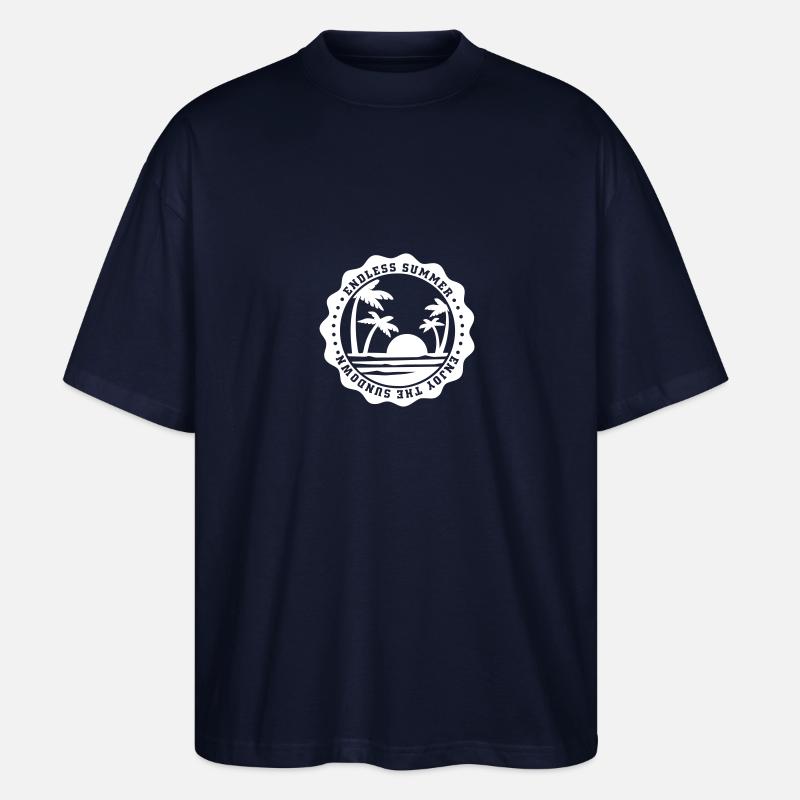 endless summer - Stanley/Stella Oversized Unisex Bio T-Shirt Blaster 2.0 - Navy