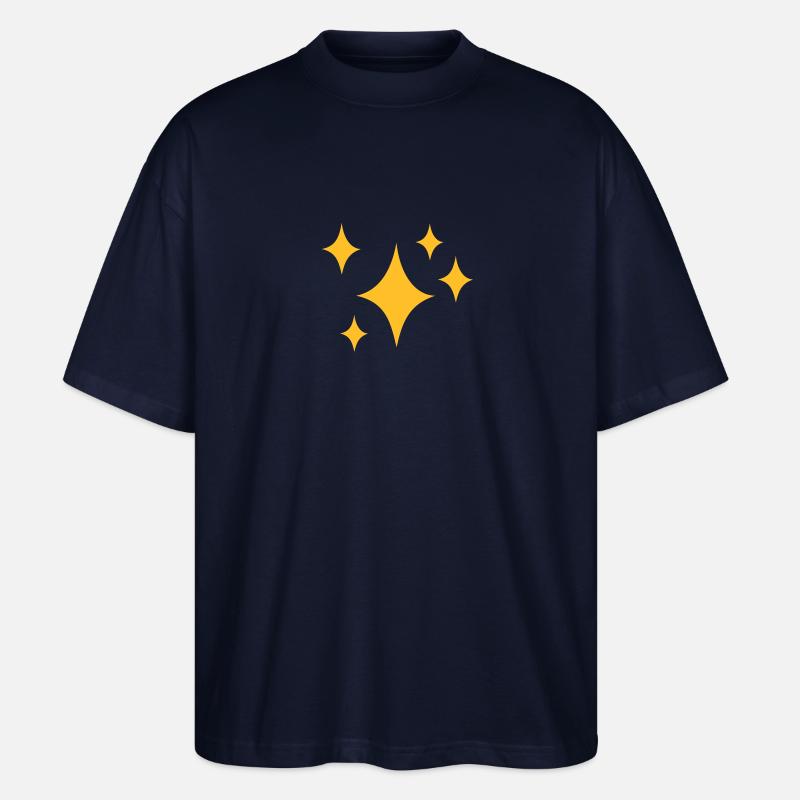 Sterne Funkeln - Stanley/Stella Oversized Unisex Bio T-Shirt Blaster 2.0 - Navy