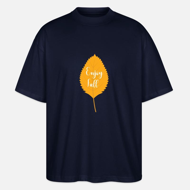 Genieße den Herbst Geschenk Idee - Stanley/Stella Oversized Unisex Bio T-Shirt Blaster 2.0 - Navy