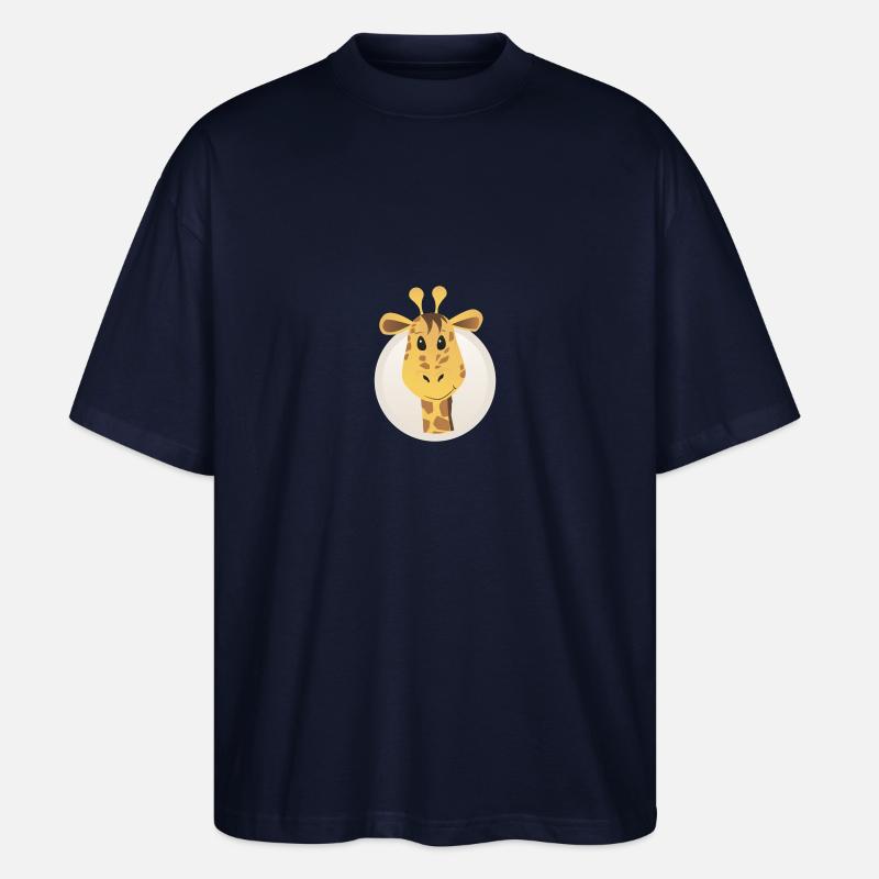 giraffe - Stanley/Stella Oversized Unisex Bio T-Shirt Blaster 2.0 - Navy