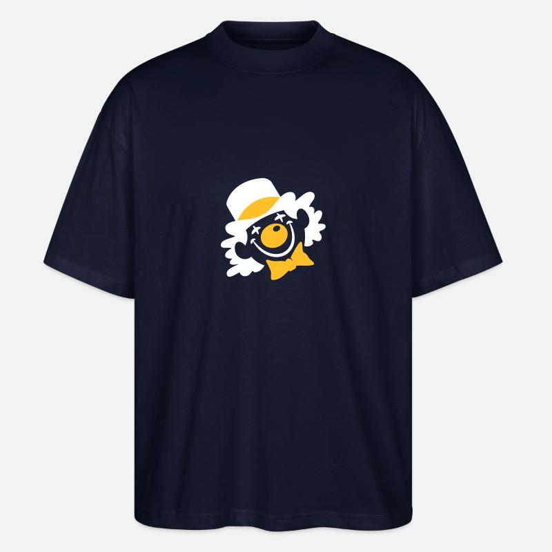 Ein Clown Gesicht - Stanley/Stella Oversized Unisex Bio T-Shirt Blaster 2.0 - Navy