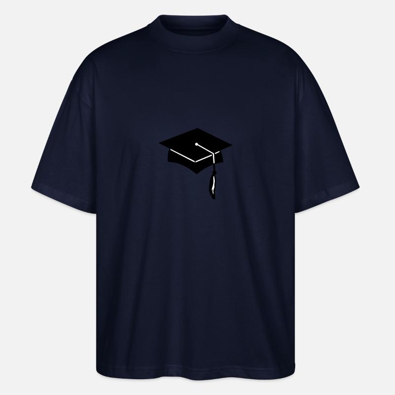 examenhut - absolventenhut - Stanley/Stella Oversized Unisex Organic T-shirt Blaster 2.0 - navy