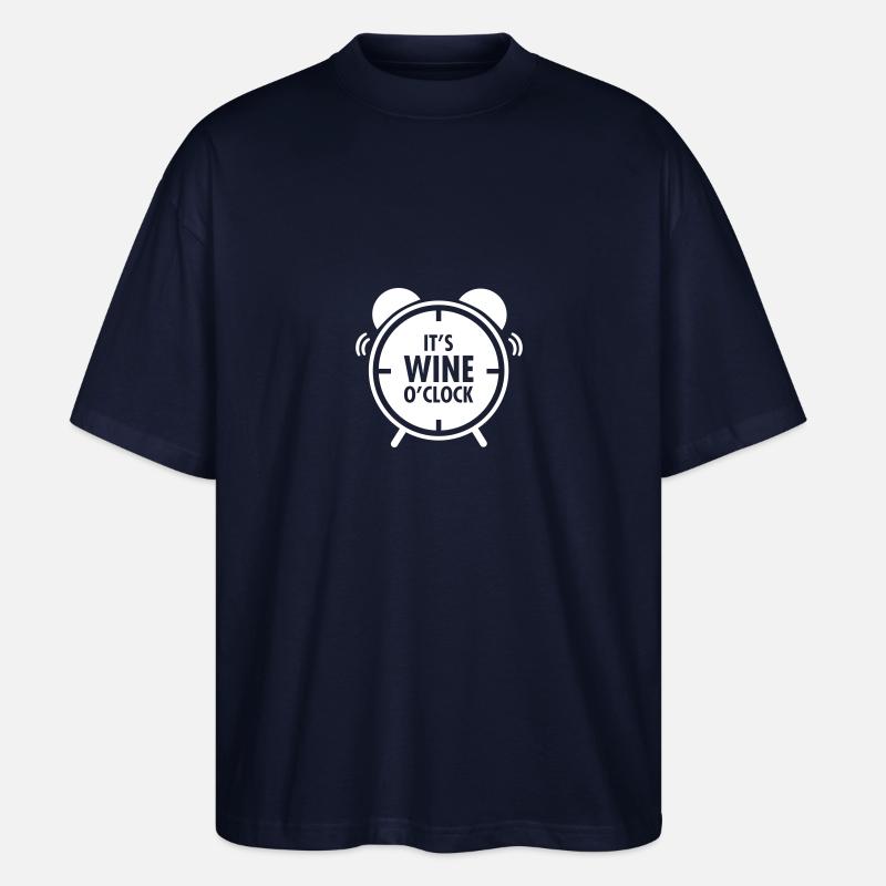 It's Wine O'Clock - Stanley/Stella Oversized Unisex Bio T-Shirt Blaster 2.0 - Navy