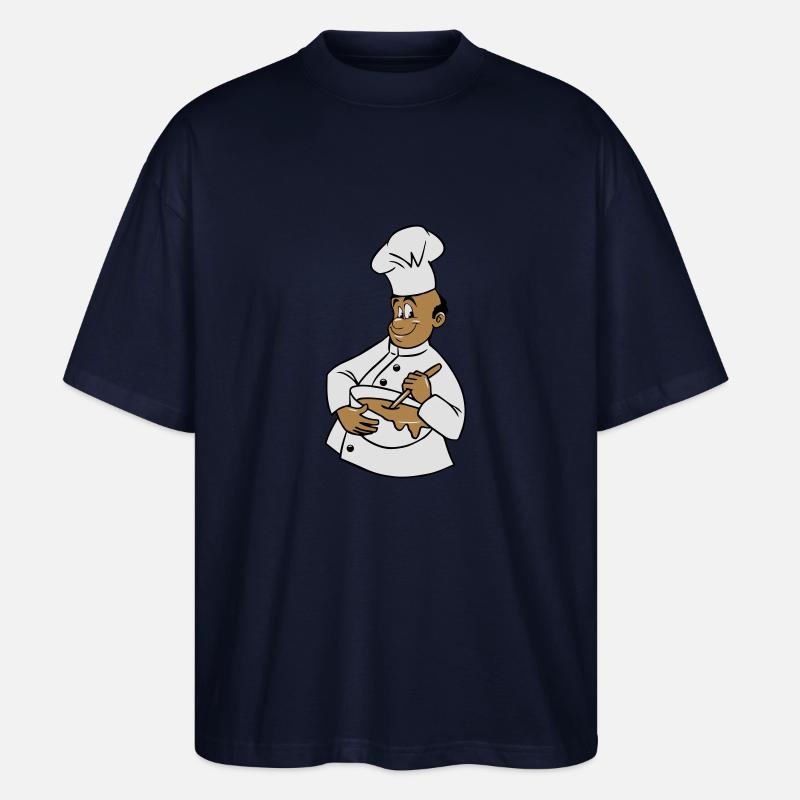cuisinier chapeau de chef remuer - T-shirt bio Blaster 2.0 coupe oversize Stanley/Stella Unisexe - marine