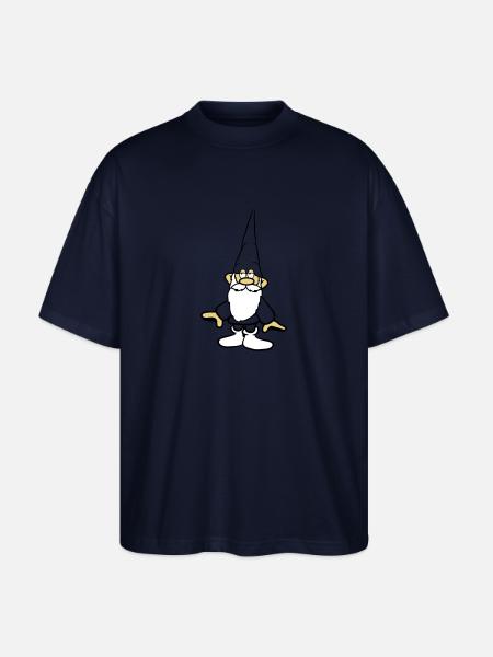 Dwarf cool belt - Stanley/Stella Oversized Unisex Organic T-shirt Blaster 2.0 - navy