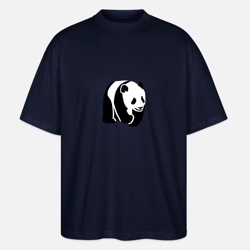 Panda - Stanley/Stella Oversized Unisex Bio T-Shirt Blaster 2.0 - Navy