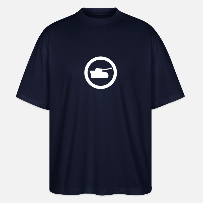 panzer icon - Stanley/Stella Oversized Unisex Bio T-Shirt Blaster 2.0 - Navy