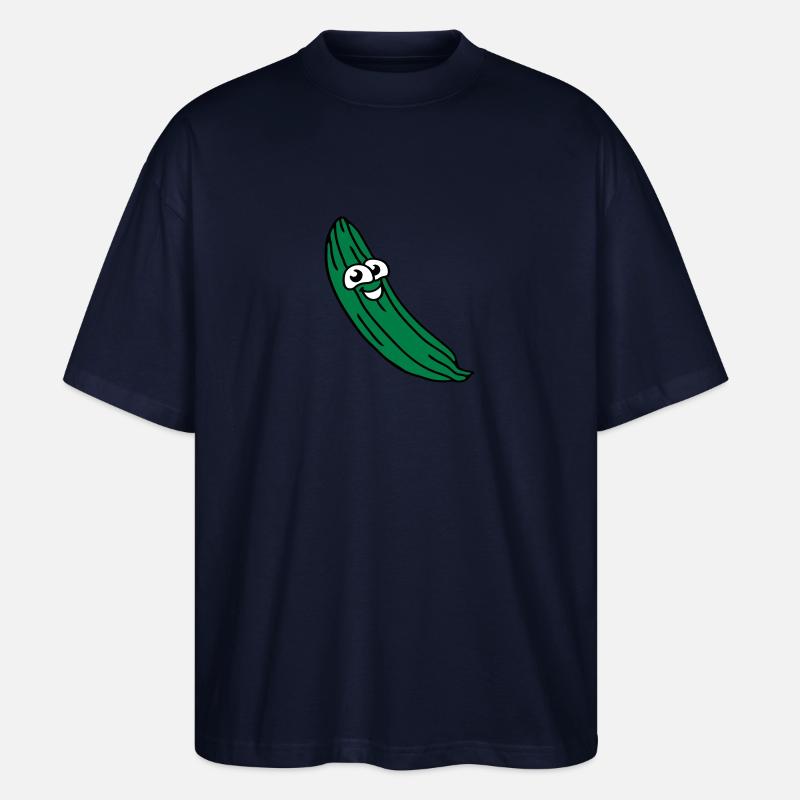 süße Gurke - Stanley/Stella Oversized Unisex Bio T-Shirt Blaster 2.0 - Navy