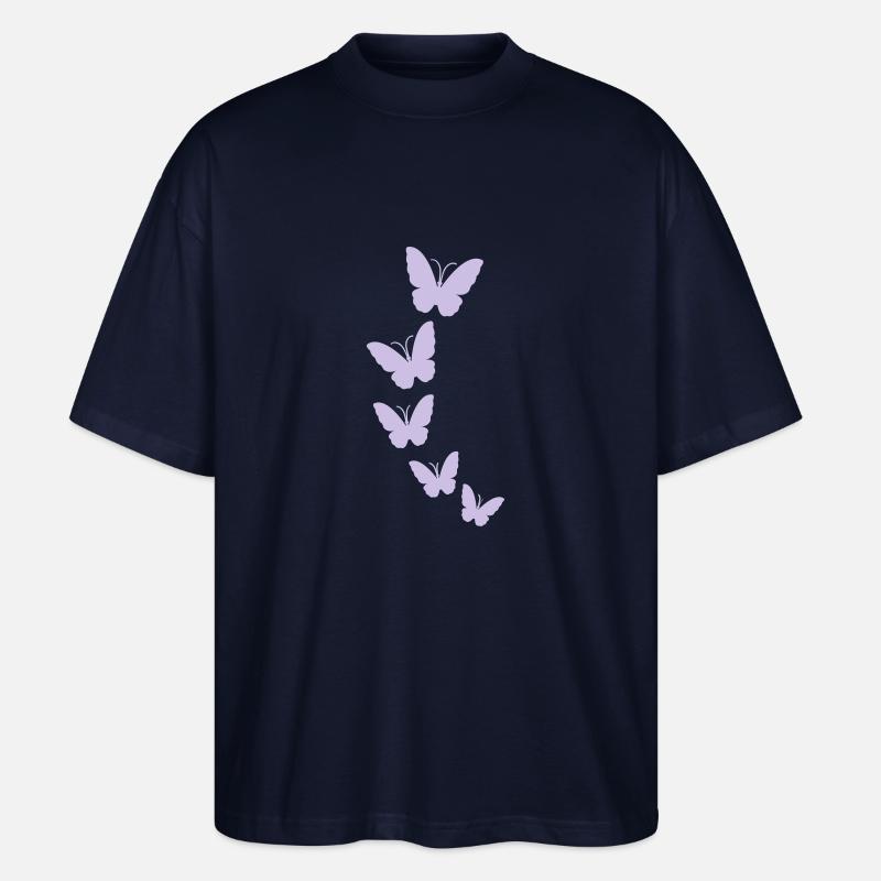 schmetterlinge - Stanley/Stella Oversized Unisex Bio T-Shirt Blaster 2.0 - Navy