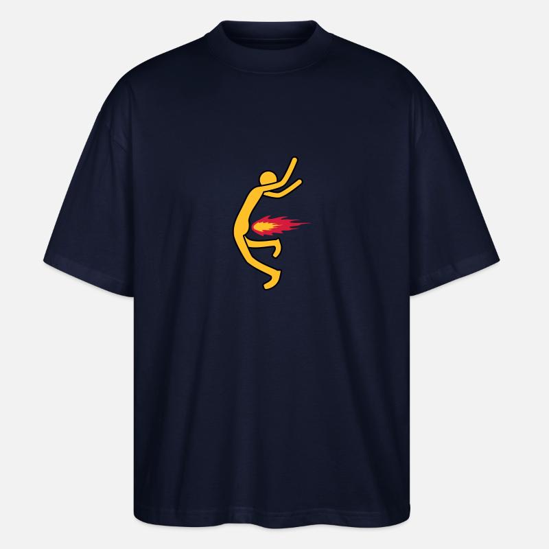 Fire Fart - Stanley/Stella Oversized Unisex Bio T-Shirt Blaster 2.0 - Navy