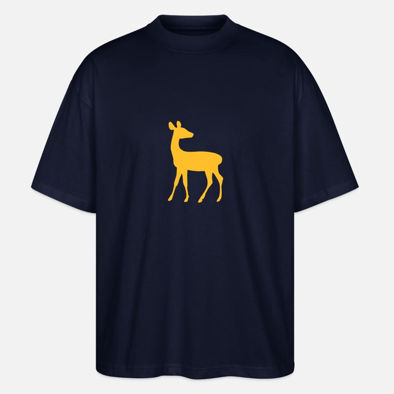 Hirschkuh - Stanley/Stella Oversized Unisex Bio T-Shirt Blaster 2.0 - Navy