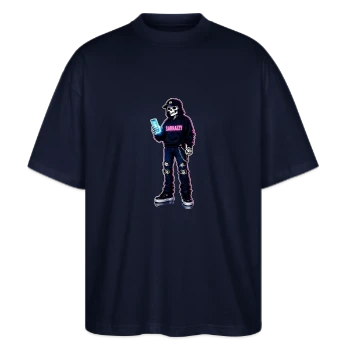 Sarkazzy Szkielet Hacker w streetwearowym swetrze
