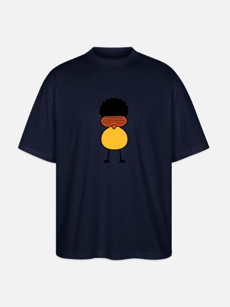 Funky Chick - T-shirt bio Blaster 2.0 coupe oversize Stanley/Stella Unisexe - marine