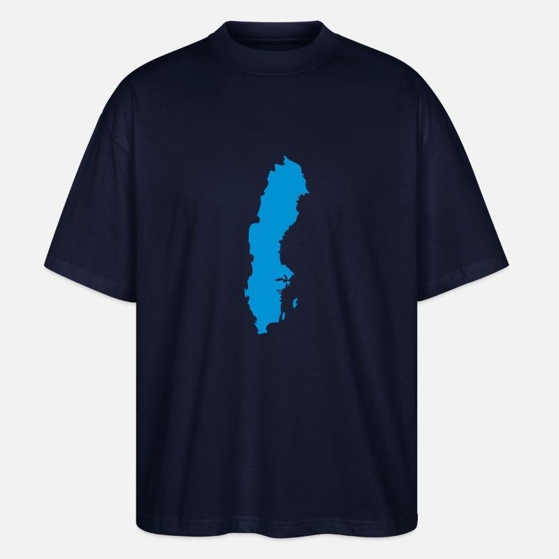 Schweden - Stanley/Stella Oversized Unisex Bio T-Shirt Blaster 2.0 - Navy