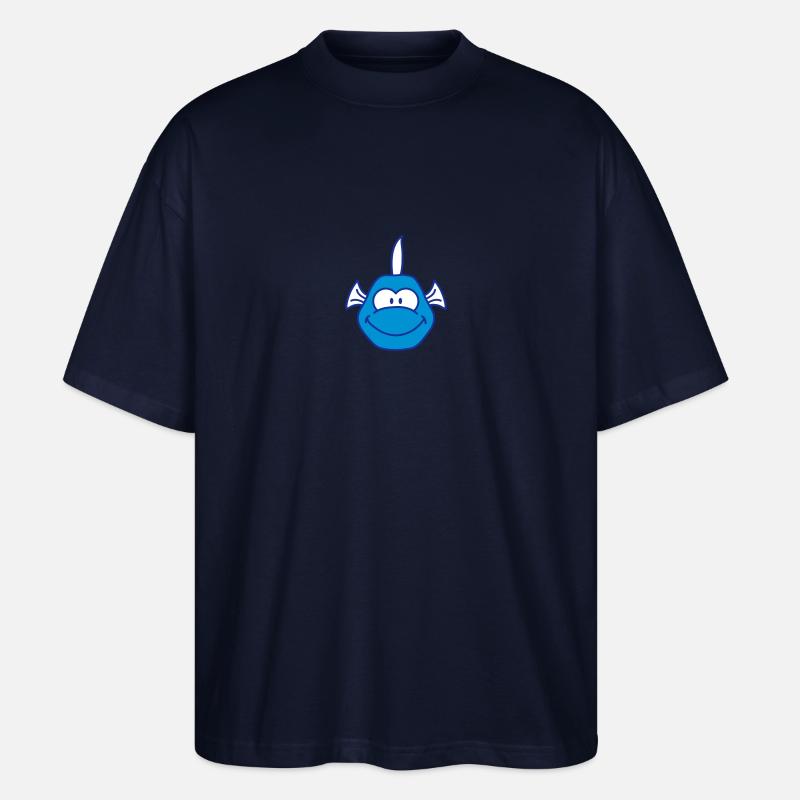 Funny Comic Fish - Stanley/Stella Oversized Unisex Bio T-Shirt Blaster 2.0 - Navy