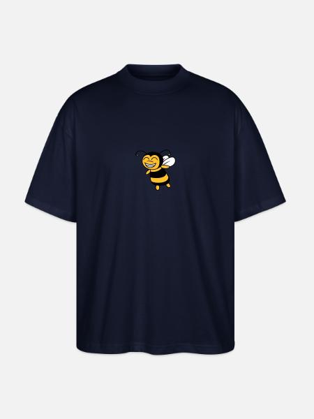 Cute little bee - Stanley/Stella Oversized Unisex Organic T-shirt Blaster 2.0 - navy