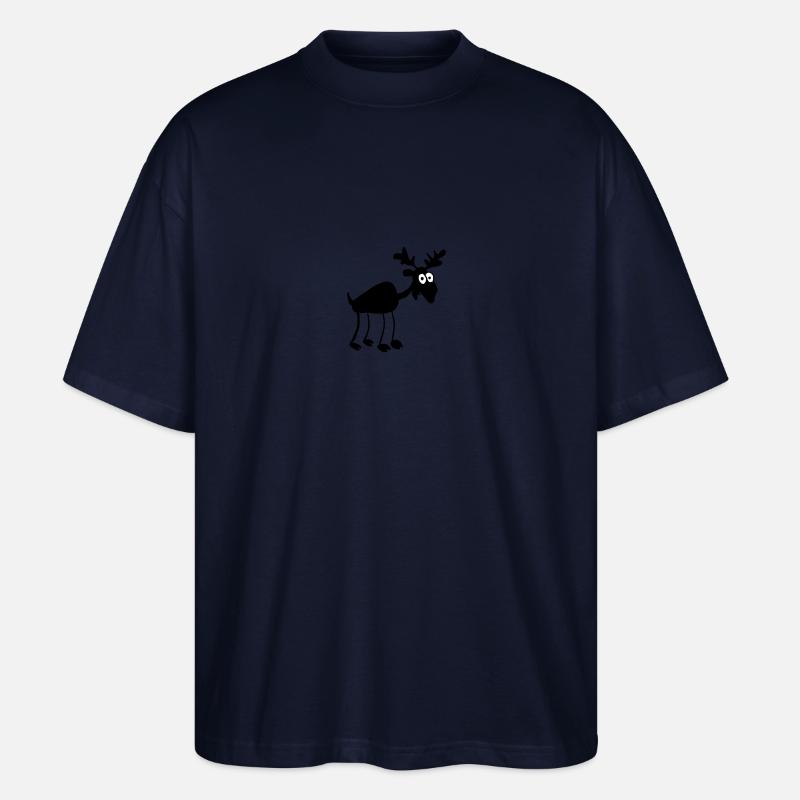 Elch - Stanley/Stella Oversized Unisex Bio T-Shirt Blaster 2.0 - Navy