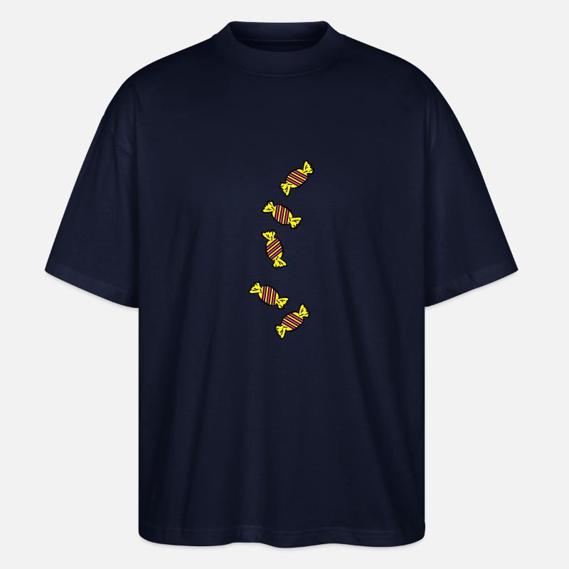 candy_sweets_ay3 - Stanley/Stella Oversized Unisex Bio T-Shirt Blaster 2.0 - Navy