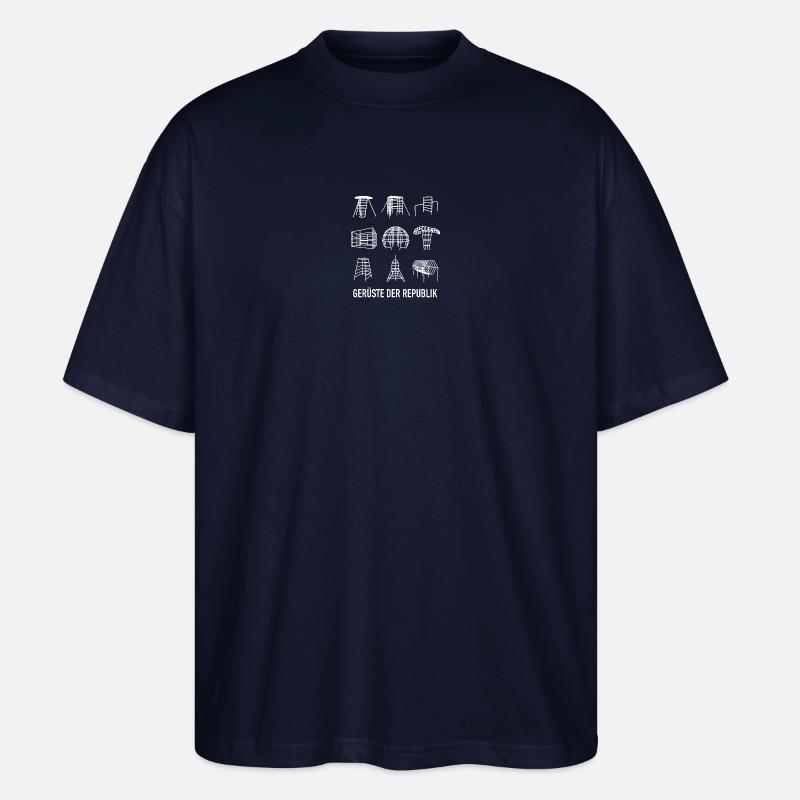 Gerüste der Republik - Stanley/Stella Oversized Unisex Bio T-Shirt Blaster 2.0 - Navy