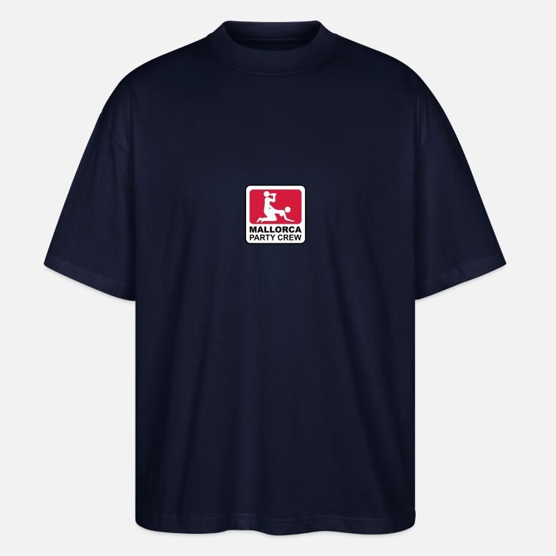 Majorque Sun Logo - T-shirt bio Blaster 2.0 coupe oversize Stanley/Stella Unisexe - marine