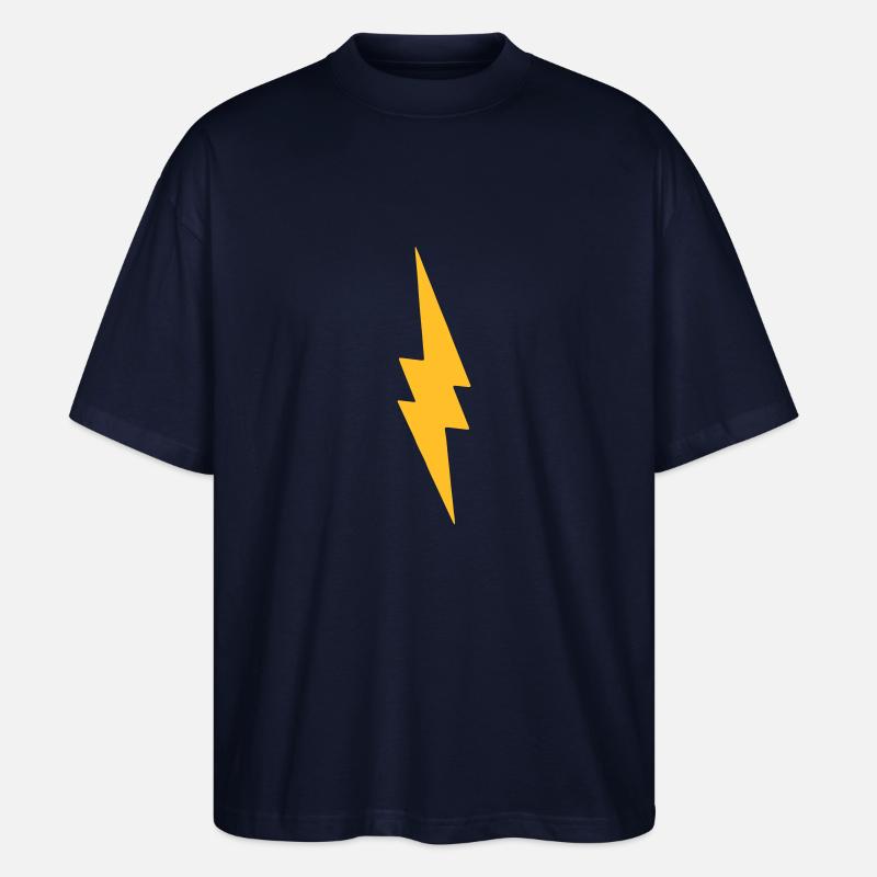 thunderbolt-logo - Stanley/Stella Oversized Unisex Bio T-Shirt Blaster 2.0 - Navy