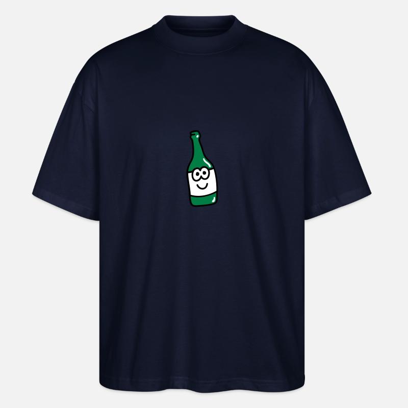 Süße Flasche 3 - Stanley/Stella Oversized Unisex Bio T-Shirt Blaster 2.0 - Navy