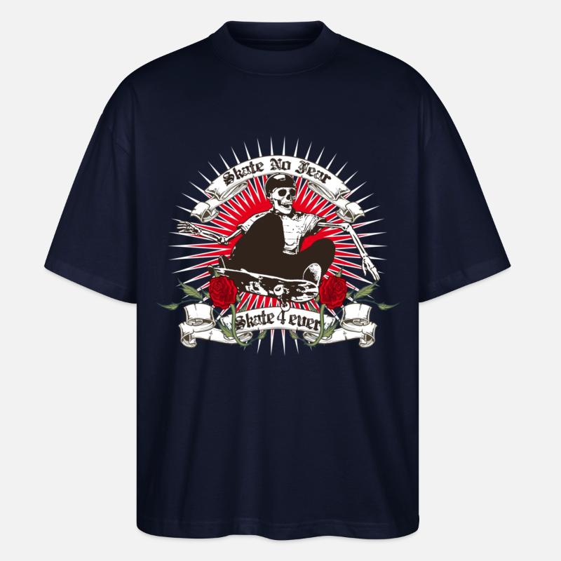 Skate keine Angst - Stanley/Stella Oversized Unisex Bio T-Shirt Blaster 2.0 - Navy