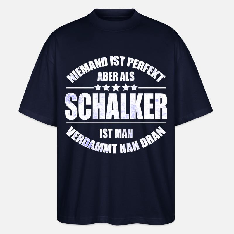 Schalker Fan Design Geschenkidee - Stanley/Stella Oversized Unisex Bio T-Shirt Blaster 2.0 - Navy