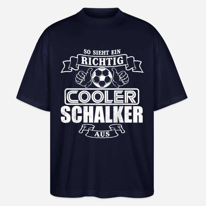 Cooler Schalker - Stanley/Stella Oversized Unisex Bio T-Shirt Blaster 2.0 - Navy
