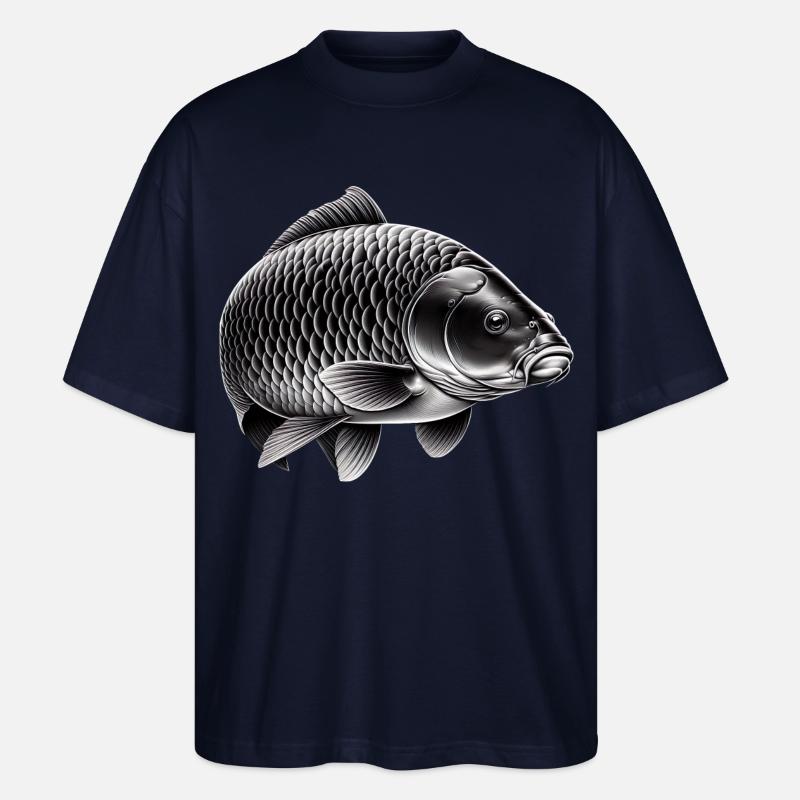 Spiegelkarpfen - Stanley/Stella Oversized Unisex Bio T-Shirt Blaster 2.0 - Navy