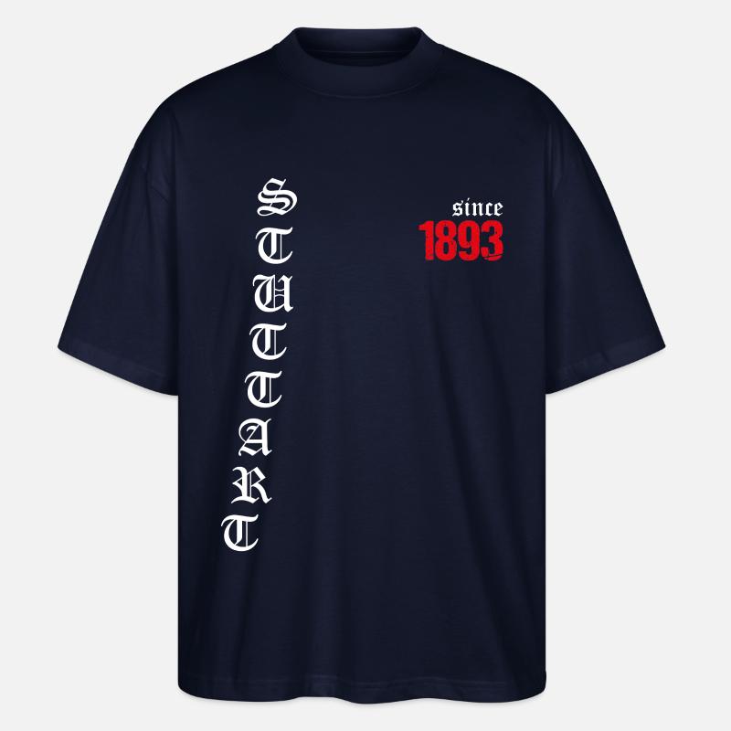 Stuttgart since 1893 - Stanley/Stella Oversized Unisex Bio T-Shirt Blaster 2.0 - Navy