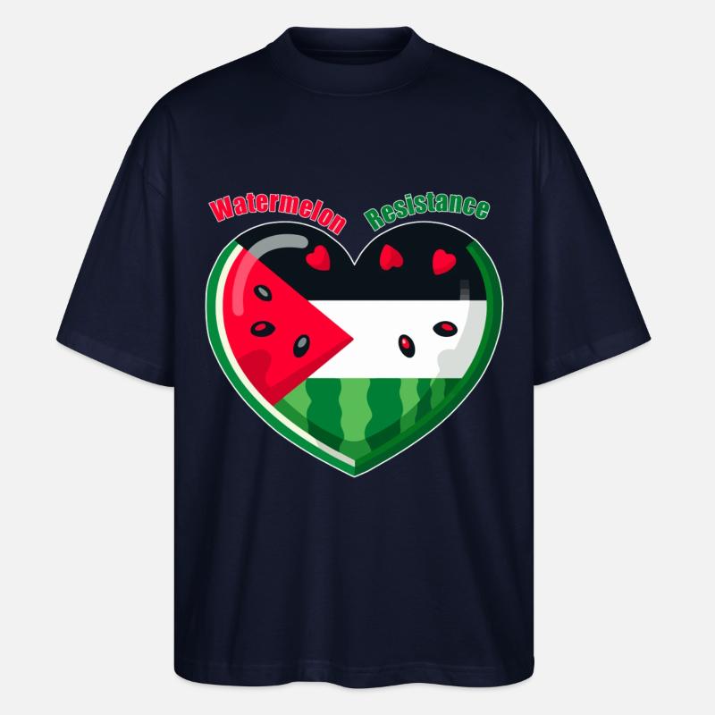 Resistenz der Wassermelone - Stanley/Stella Oversized Unisex Bio T-Shirt Blaster 2.0 - Navy