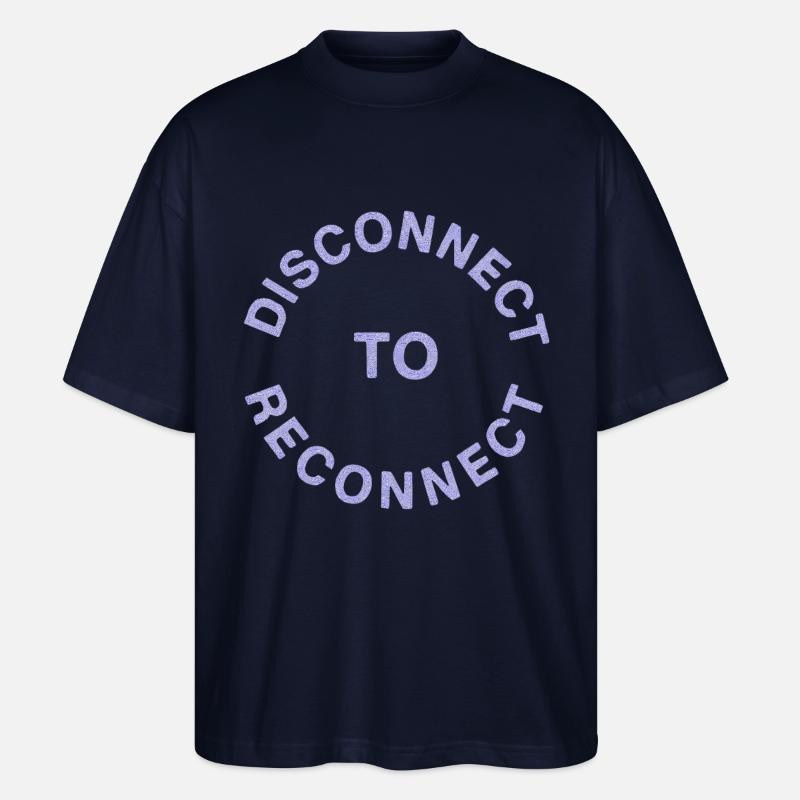 Offline ist das neue Cool - Stanley/Stella Oversized Unisex Bio T-Shirt Blaster 2.0 - Navy