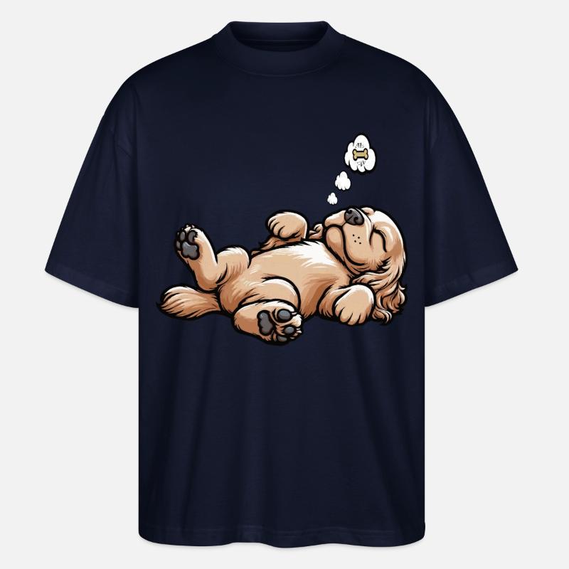 Cocker Spaniel Cockerhund Cocker Spaniel Besitzer - Stanley/Stella Oversized Unisex Bio T-Shirt Blaster 2.0 - Navy