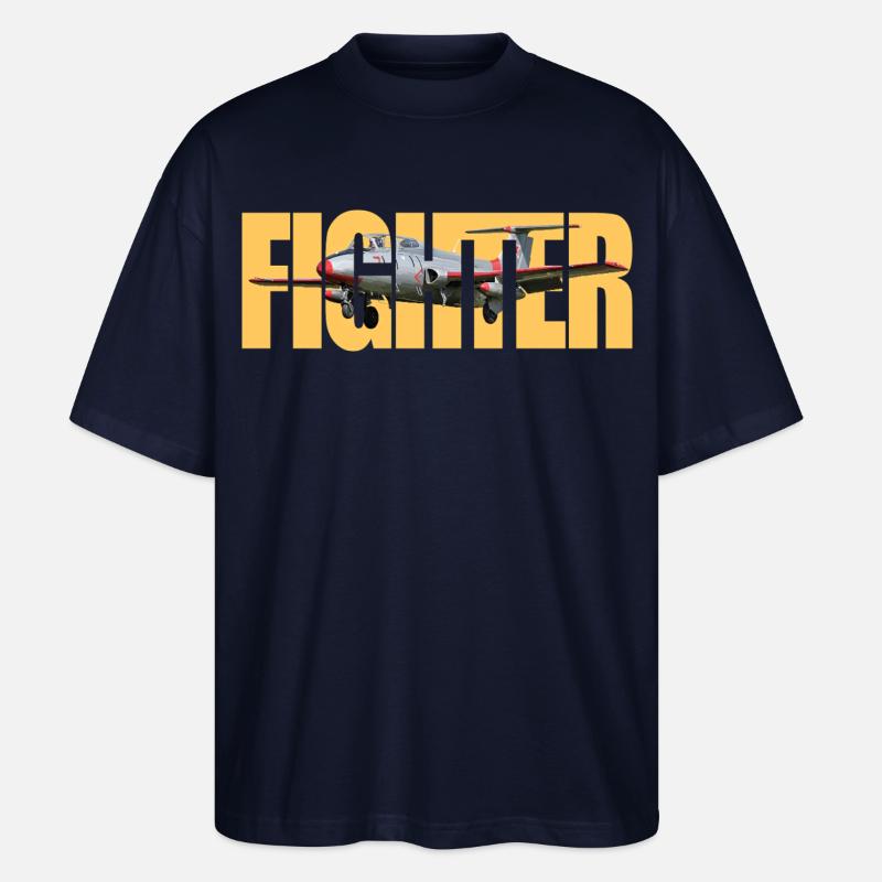 Fighter L-29 Delfin - Stanley/Stella Oversized Unisex Bio T-Shirt Blaster 2.0 - Navy