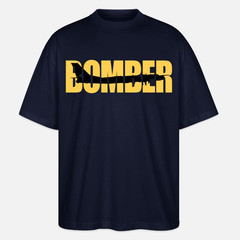 Bomber Tu-95 - Stanley/Stella Oversized Unisex Bio T-Shirt Blaster 2.0 - Navy