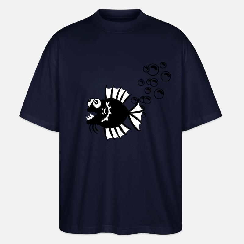 Blasen / bubbles (C, 1c) - Stanley/Stella Oversized Unisex Bio T-Shirt Blaster 2.0 - Navy