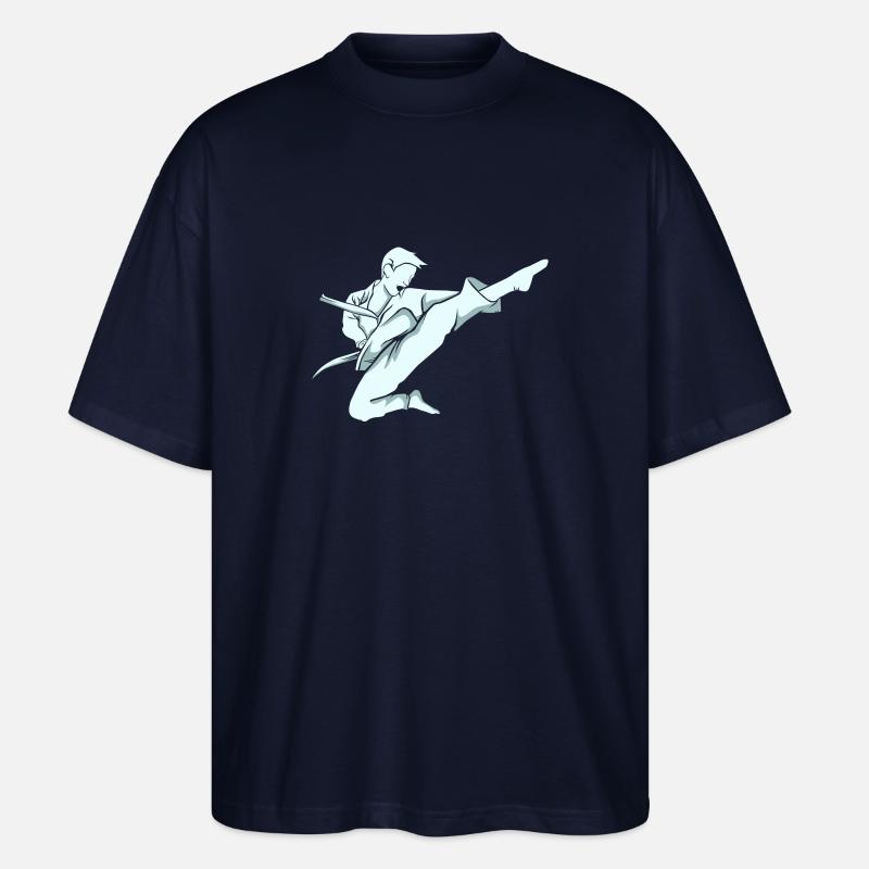 Karate Karateka - Stanley/Stella Oversized Unisex Bio T-Shirt Blaster 2.0 - Navy