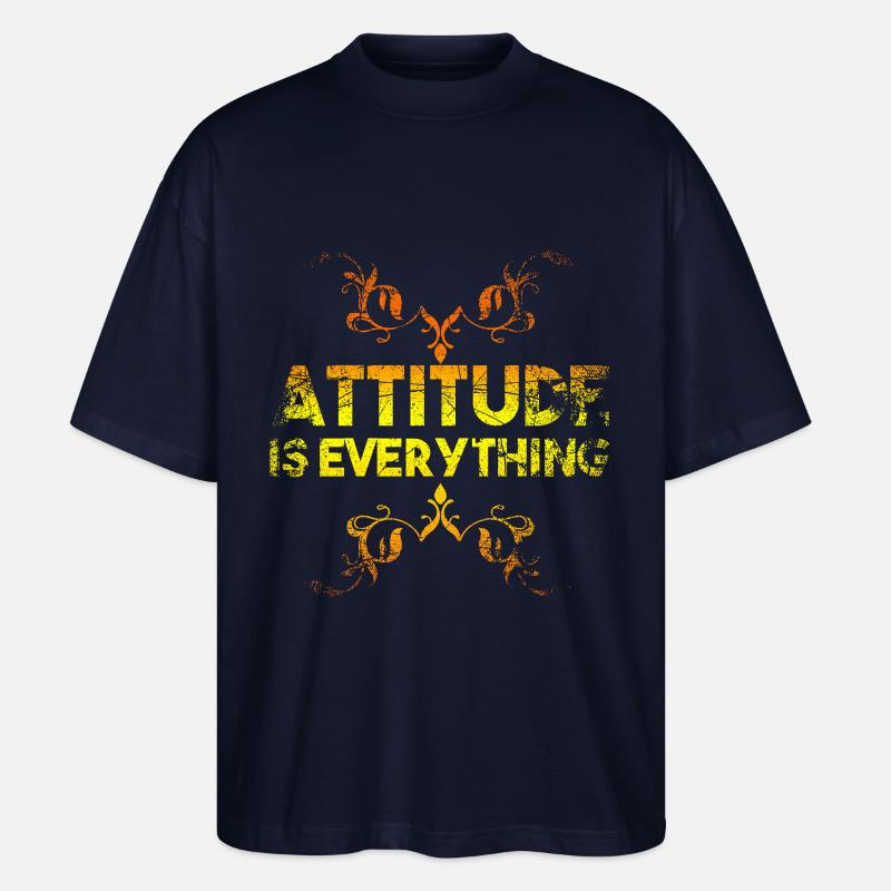 L'attitude est tout - T-shirt bio Blaster 2.0 coupe oversize Stanley/Stella Unisexe - marine