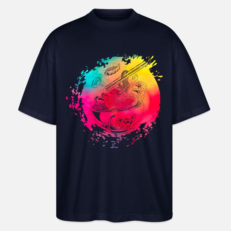 Ramen Retro - Stanley/Stella Oversized Unisex Bio T-Shirt Blaster 2.0 - Navy