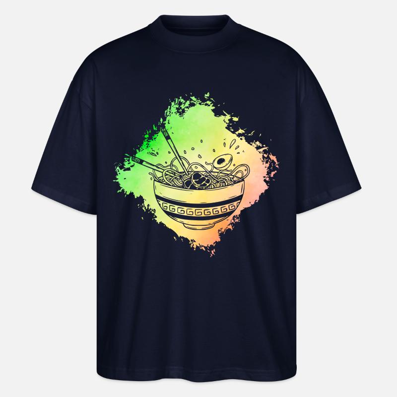 Ramen Retro - Stanley/Stella Oversized Unisex Bio T-Shirt Blaster 2.0 - Navy