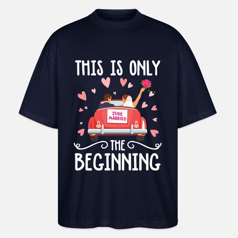 This Is Only The Beginning - Stanley/Stella Oversized Unisex Bio T-Shirt Blaster 2.0 - Navy