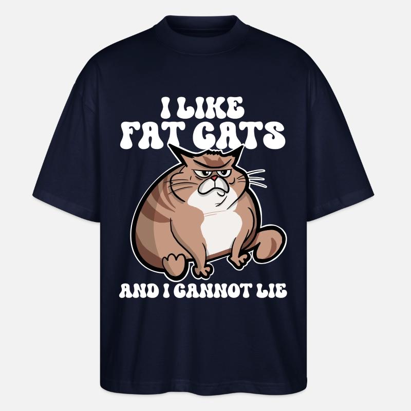 Fette Katze - Stanley/Stella Oversized Unisex Bio T-Shirt Blaster 2.0 - Navy