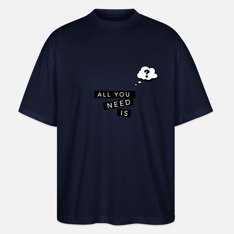 Bulle Comiques point d'interrogation - T-shirt bio Blaster 2.0 coupe oversize Stanley/Stella Unisexe - marine