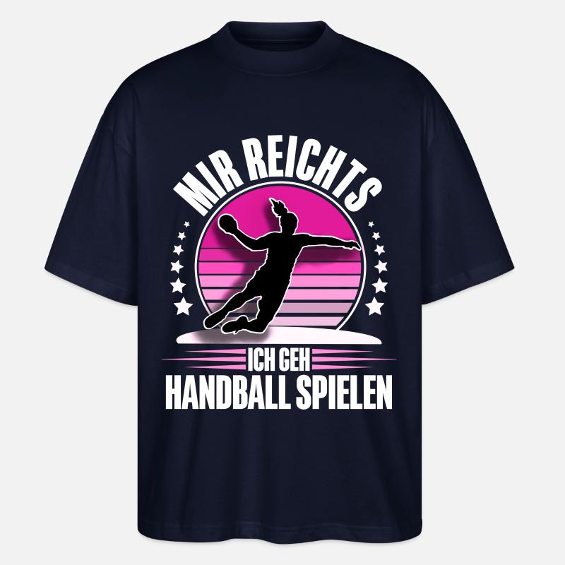Handball Handballerin - Stanley/Stella Oversized Unisex Bio T-Shirt Blaster 2.0 - Navy